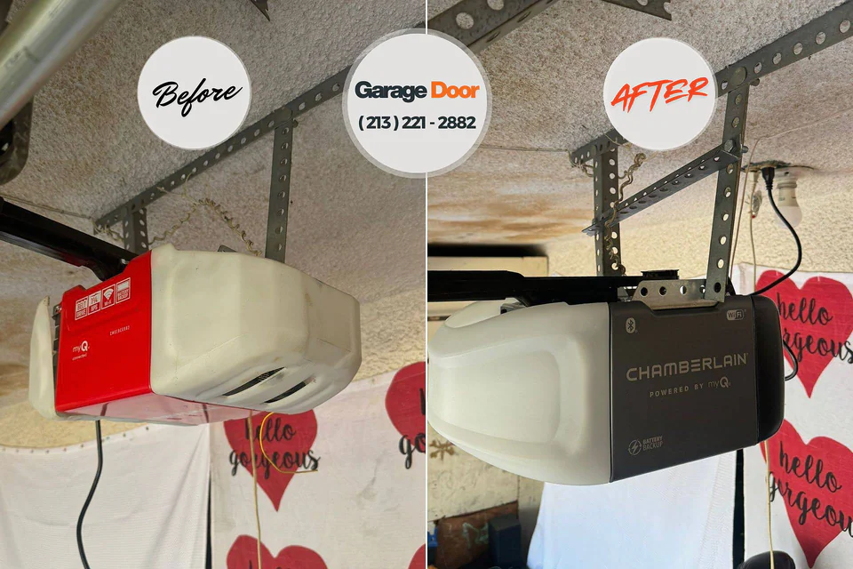 Before and after: garage door repair New Philadelphia, OH